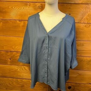 WOMENS BUTTON DOWN LONG SLEEVE DRESS SHITYLLRT.  Medium